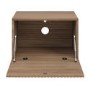 ALMOST PERFECT - Walnut Ribbed Tv Unit 60cm - Hazel