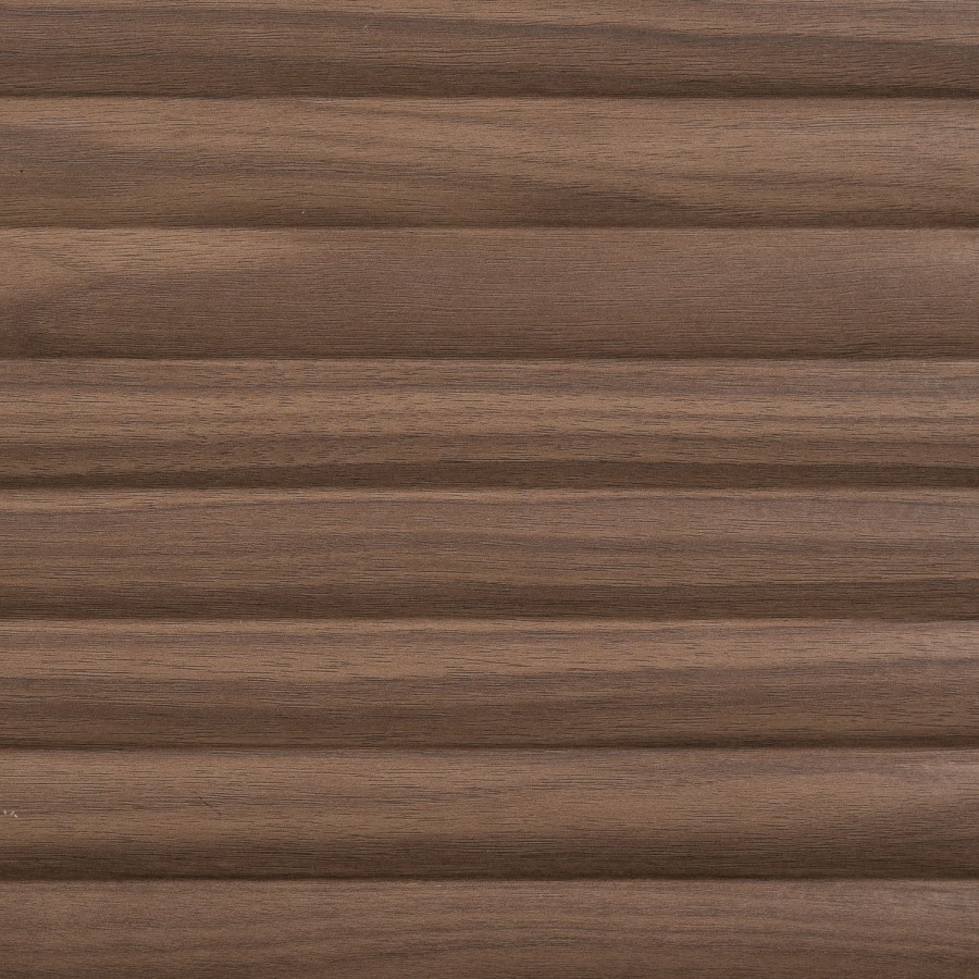 Large Walnut Ribbed TV Stand with Storage - TV's up to 70" - Hazel