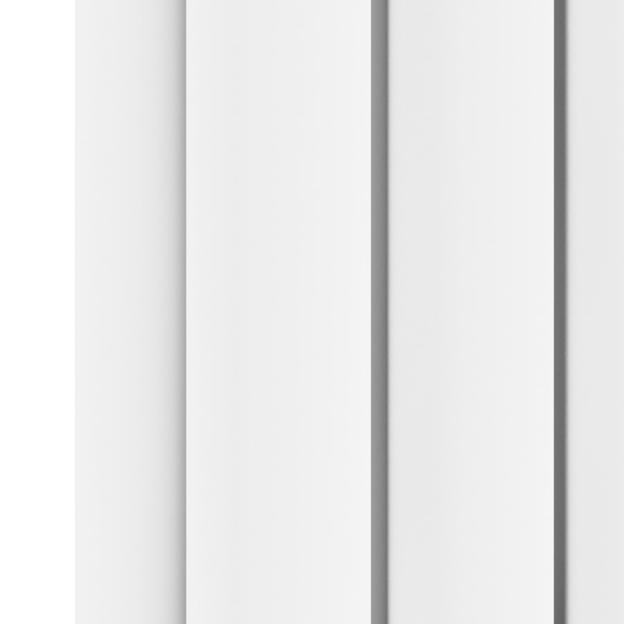Sorrento White Horizontal Oval Designer Radiator 600x767mm Double Panel 3119 BTU