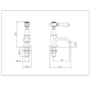 Brushed Bronze Basin Pillar Taps - Helston