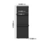 Black Vertical Panel Radiator with Towel Bars 1220 x 452mm - Hesperia