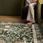 Washable Green Vintage Floral Rug - 275 x 185 cm - Country Paisley - Origins