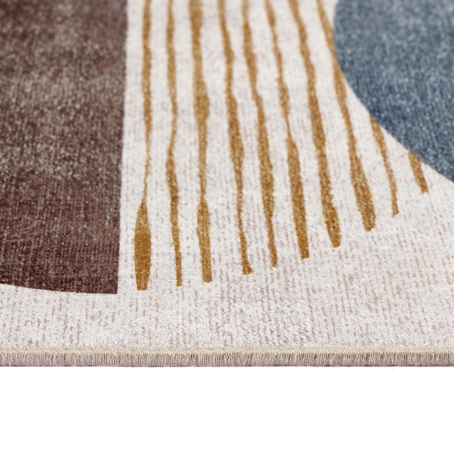 Washable Multi-Coloured Geometric Rug - 230 x 160 cm - Eclipse - Origins