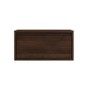 GRADE A1 - Wide Walnut Floating Bedside Table with Storage - Hiro