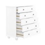 White 6 Drawer Chest of Drawers - Hampton