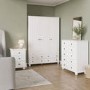 White 6 Drawer Chest of Drawers - Hampton