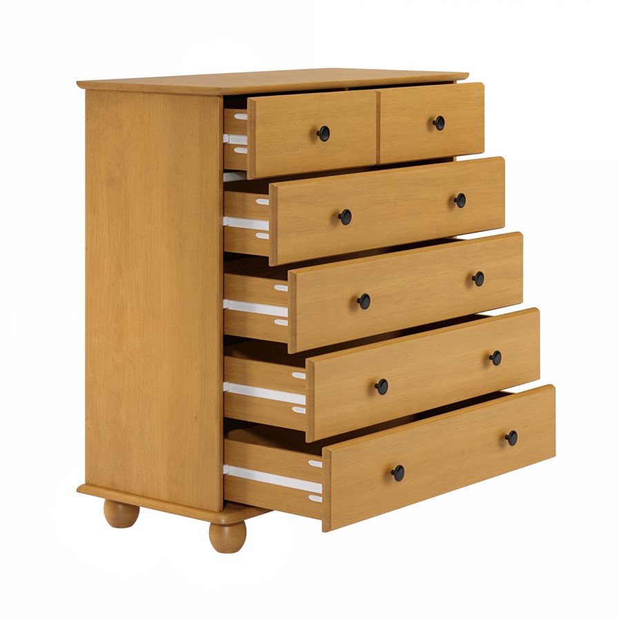 Pine 6 Drawer Chest of Drawers - Hampton