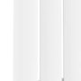 Sorrento White Horizontal Oval Designer Radiator 600x1003mm Single Panel 2679 BTU