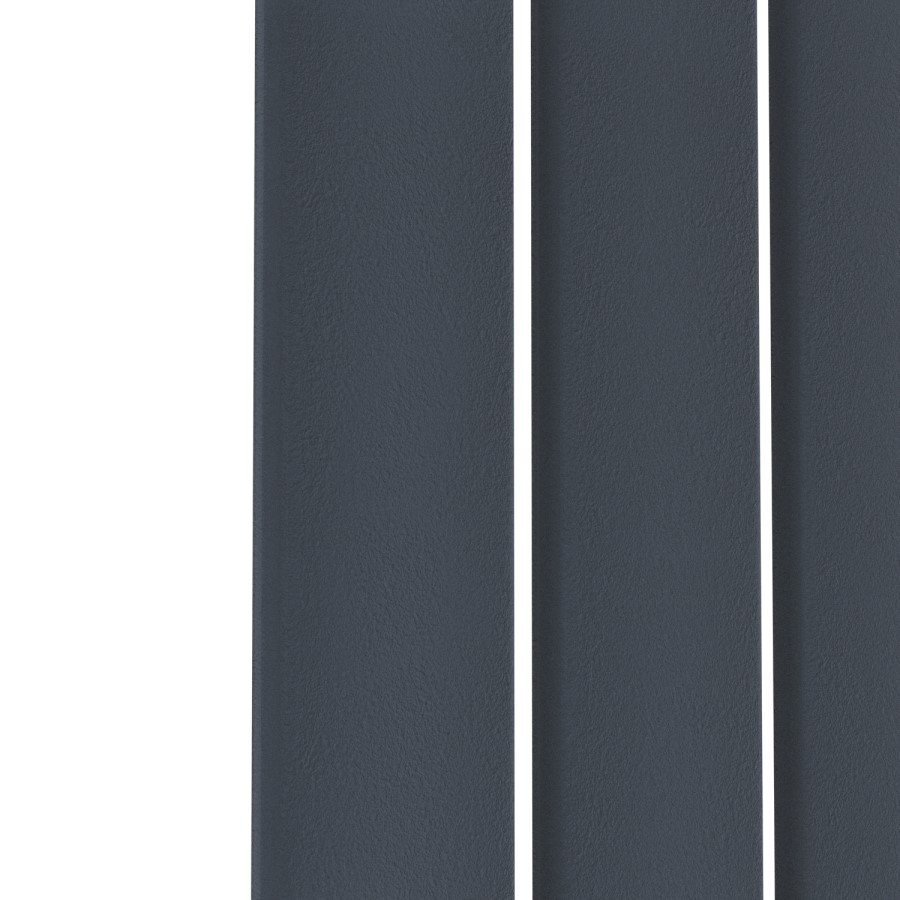 Riace Anthracite Horizontal Flat Designer Radiator 600x408mm Single Panel 953 BTU