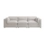 ONLY OPENED - Beige Boucle 4 Seater Sofa - Hudson