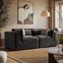 ALMOST PERFECT - Charcoal Grey Velvet 3 Seater Sofa - Hudson