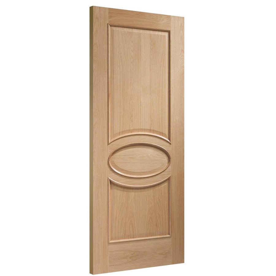 Internal Oak 2-Panel Door - Unfinished - 2040 x 726 x 40mm - Calabria - XL Joinery