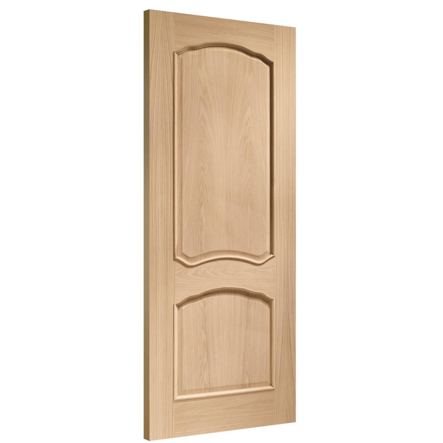 Internal Oak 2-Panel Door - Unfinished - 2040 x 926 x 40mm - Louis - XL Joinery