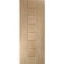 Internal Oak FD30 Fire Door - Unfinished - 2040 x 726 x 44mm - Messina - XL Joinery