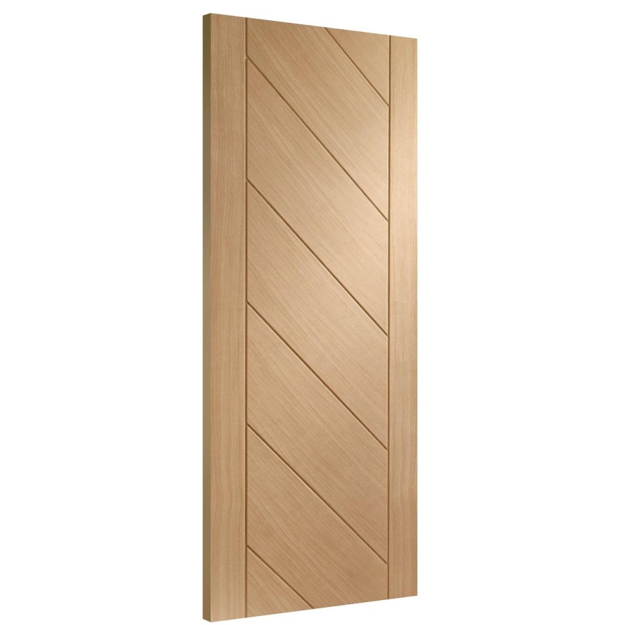 Internal Oak FD30 Fire Door - Unfinished - 2040 x 726 x 44mm - Monza - XL Joinery