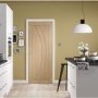 Internal Oak FD30 Fire Door - Unfinished - 2040 x 626 x 44mm - Salerno - XL Joinery