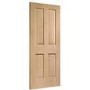 Internal Oak Victorian 4-Panel Door - Unfinished - 2040 x 626 x 40mm - Victoria - XL Joinery