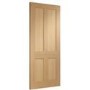 Internal Oak Victorian Shaker 4-Panel Door - Pre-Finished - 1981 x 838 x 35mm - Victoria - XL Joinery