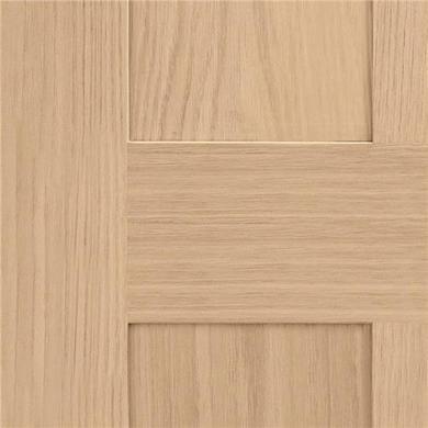 Internal Oak Victorian 4-Panel Shaker FD30 Fire Door - Unfinished - 2040 x 926 x 44mm - Victoria - XL Joinery