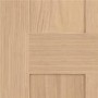 Internal Oak Victorian 4-Panel Shaker FD30 Fire Door - Unfinished - 2040 x 926 x 44mm - Victoria - XL Joinery