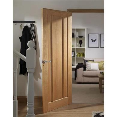 Internal Oak 3-Panel Door - Unfinished - 2040 x 926 x 40mm - Worcester - XL Joinery