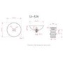Matt White Round Stone Resin Countertop Basin with Waste 420mm - Jade