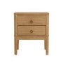 ONLY OPENED - Light Wood 2 Drawer Bedside - Josephine
