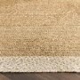 Natural Jute Rug with White Border - 150 x 80 cm - Origins