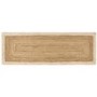 Natural Jute Rug with White Border - 150 x 80 cm - Origins