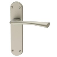 Internal Antique Brass Bathroom Lever Door Handle with Lock, Latch and Hinges Pack - 75mm Latch - Kuban - XL Joinery