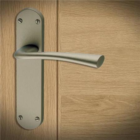 Internal Antique Brass Lever Fire Door Handle with Latch and Hinges Pack - 65mm Latch - Kuban - XL Joinery