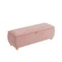 Pink Velvet Ottoman Storage Blanket Box 124cm - Lacey