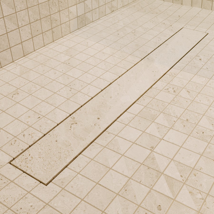 1200 x 800mm Wet Room Shower Tray Formers (Tile-Ready Boards) with Linear End Waste