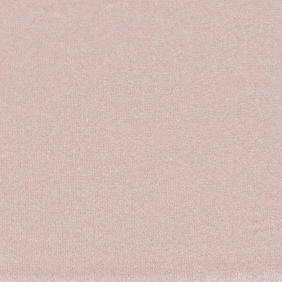 Pink Velvet Dressing Table Chair with Ottoman Storage - Leah