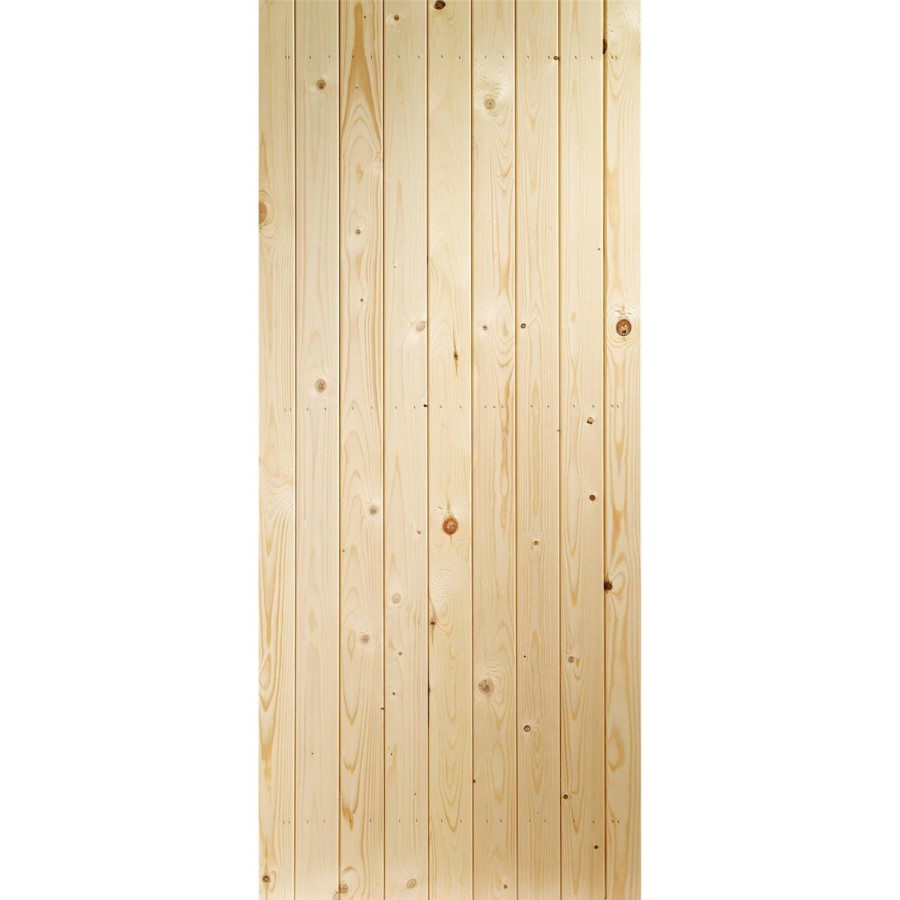 Wooden Pine Ledged & Braced Garden Gate - Unfinished 1981 x 915 x 36 mm - XL Joinery
