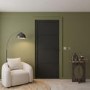 Internal Black Laminate Industrial Style FD30 Fire Door - Pre-Finished - 1981 x 762 x 44mm - Brent - XL Joinery