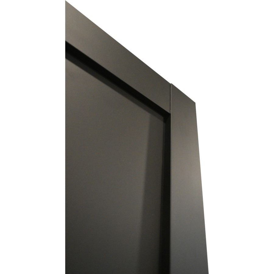Internal Black Laminate Industrial Style FD30 Fire Door - Pre-Finished - 1981 x 762 x 44mm - Brent - XL Joinery