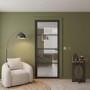 Internal Black Laminate Glazed Industrial Style Door with Clear Glass - Pre-Finished - 1981 x 838 x 35mm - Brent - XL Joinery