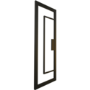 Internal Black Laminate Glazed Industrial Style Door with Clear Glass - Pre-Finished - 1981 x 762 x 35mm - Foundry - XL Joinery