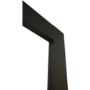 Internal Black Laminate Glazed Industrial Style Door with Clear Glass - Pre-Finished - 1981 x 762 x 35mm - Foundry - XL Joinery