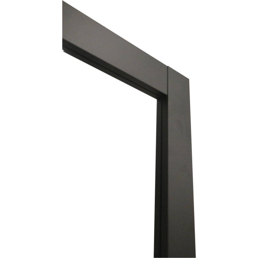 Internal Black Laminate Glazed Industrial Style Door with Clear Glass - Pre-Finished - 1981 x 762 x 35mm - Haringey - XL Joinery