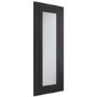 Internal Black Fully-Glazed Door with Clear Glass - 2040 x 826 x 40mm - Palermo - XL Joinery
