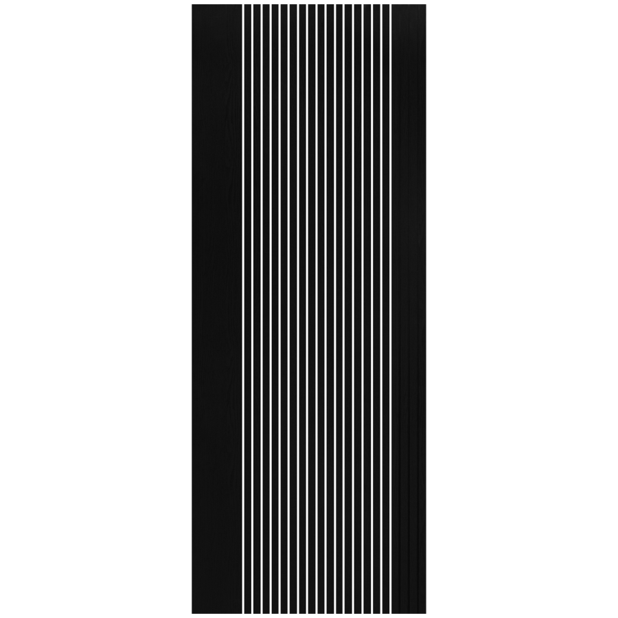 Internal Black Laminate Glazed Door with Clear Glass - Pre-Finished - 1981 x 686 x 35mm - Stria - XL Joinery