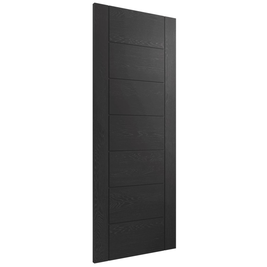 Internal Black FD30 Fire Door - 2040 x 726 x 44mm - Palermo - XL Joinery
