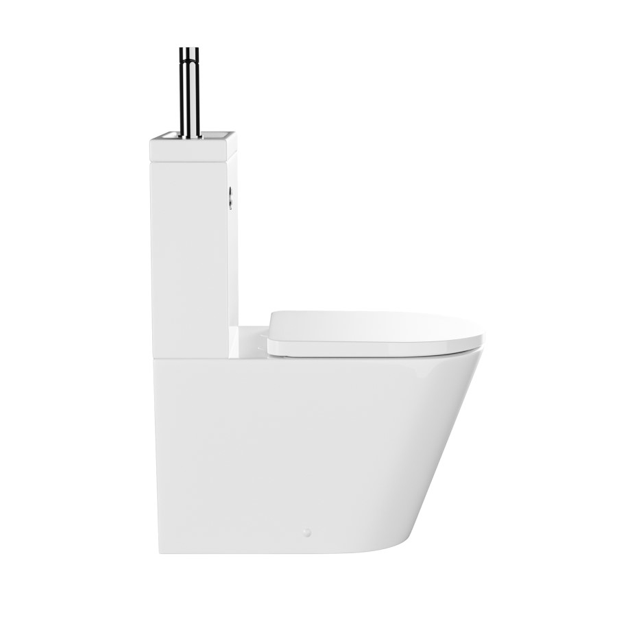 White Round Soft Close Toilet Seat with Quick Release - Legend