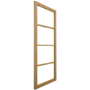 Internal Oak Laminate Glazed Industrial Style Door with Clear Glass - Pre-Finished - 1981 x 762 x 35mm - Brent - XL Joinery