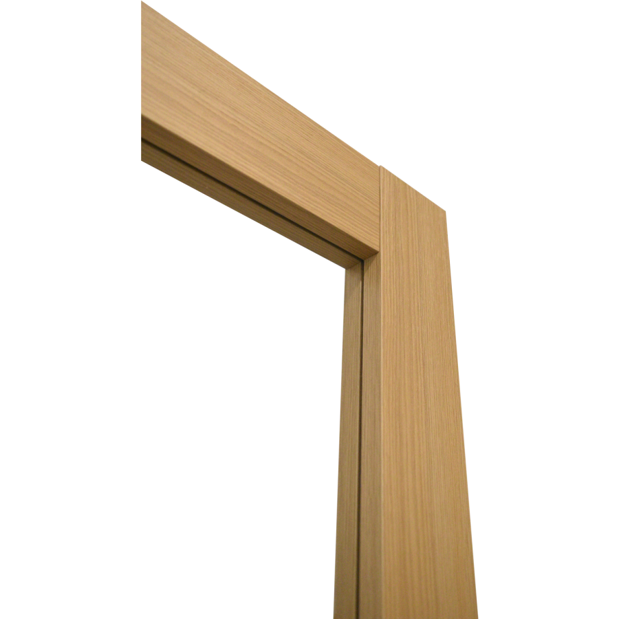 Internal Oak Laminate Glazed Industrial Style Door with Clear Glass - Pre-Finished - 1981 x 762 x 35mm - Brent - XL Joinery