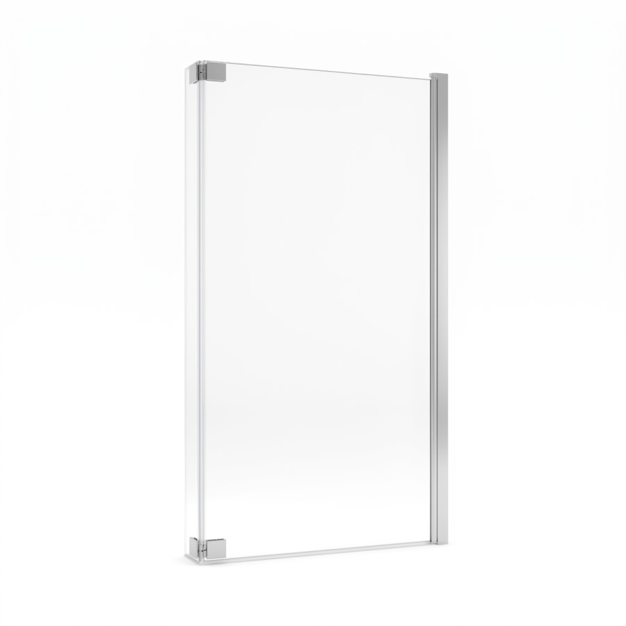 Lomax L Shape 1450mm 6mm Chrome Bath Screen
