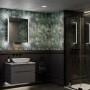 Sensio Luka Double Door Chrome Bathroom Mirror Cabinet with Lights, Built in Alexa and Bluetooth 660 x 700mm