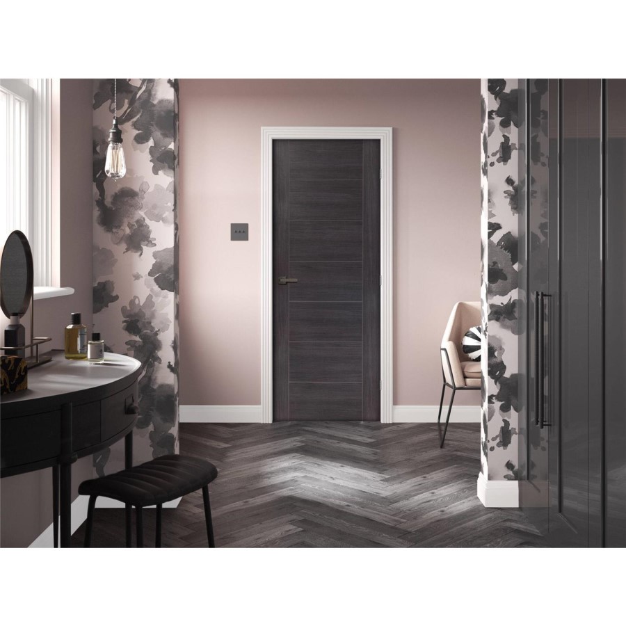Internal Grey Laminate FD30 Fire Door - Pre-Finished - 1981 x 838 x 44mm - Palermo - XL Joinery